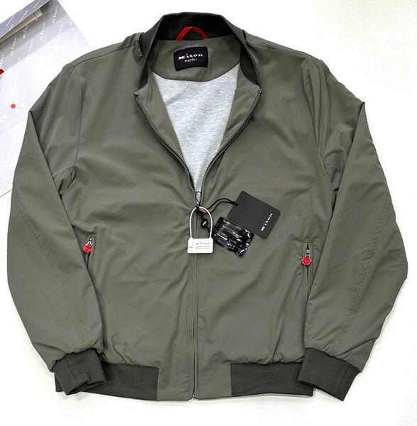 Мужская куртка Kiton мужской болотный 158733