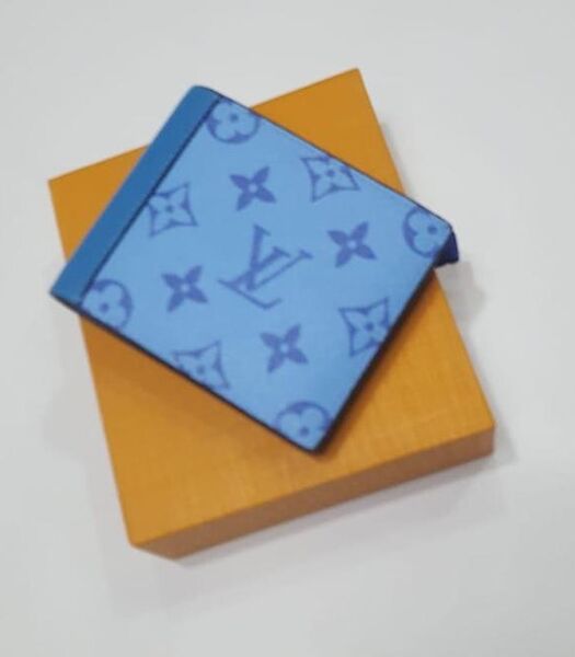 Портмоне мужской Louis Vuitton мужской канва бирюзовый 61951