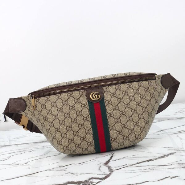 Поясная сумка-слинг Gucci женский канва l1742655-1-2