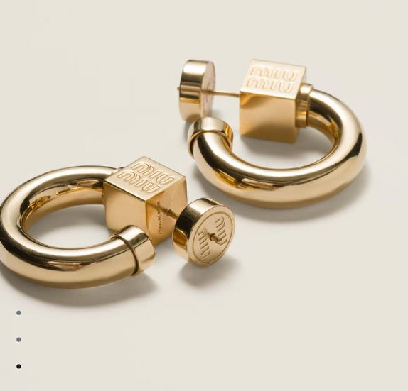 Серьги Miu Miu бронзовый 175835-2