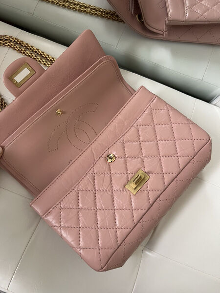Сумка Chanel Vintage 25 см женский кожа оранжевый 102746-3