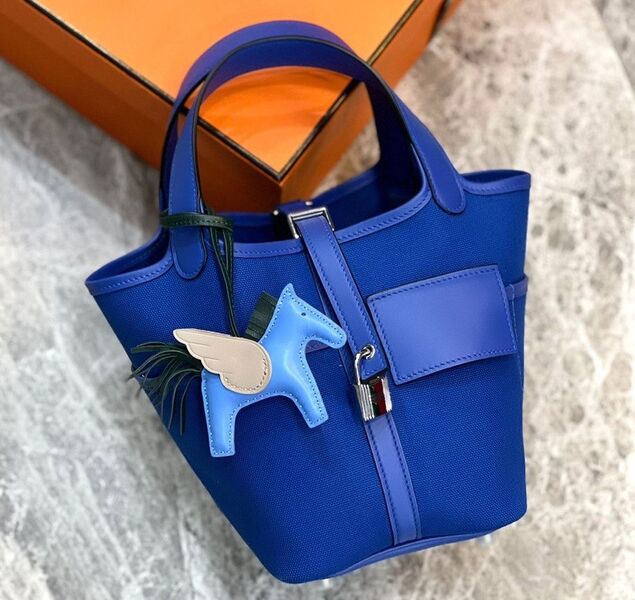 Сумка Hermès женский кожа синий 110164