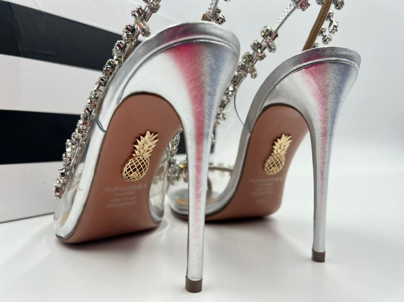 Босоножки Aquazzura женский графитовый 11759-4