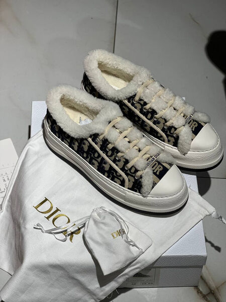 Кеды Christian Dior женский текстиль черный 130391-4