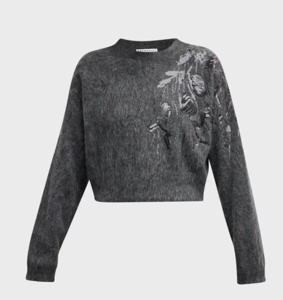 Свитер Brunello Cucinelli женский графитовый 124392-2