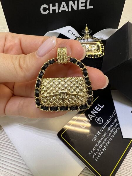 Серьги Chanel бронзовый 175381-2