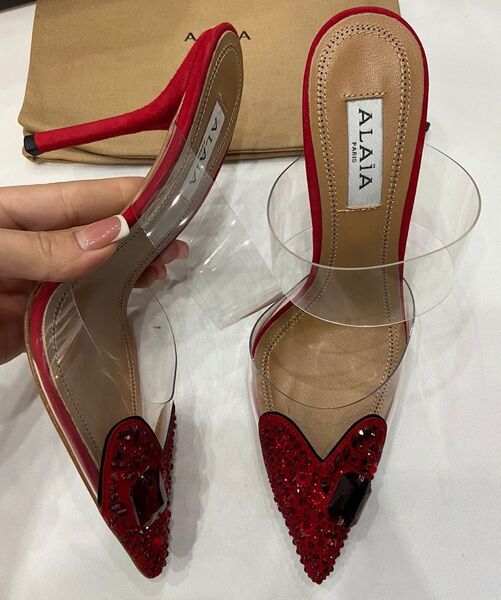 Туфли Alaïa женский бордовый 117369