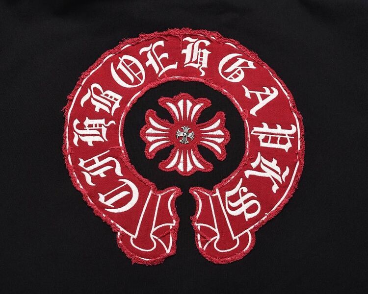 Мужское зип-худи Chrome Hearts мужской черный y3593316-1-9