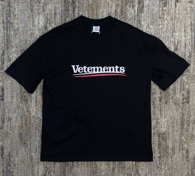 Мужская футболка Vetements мужской черный 145095