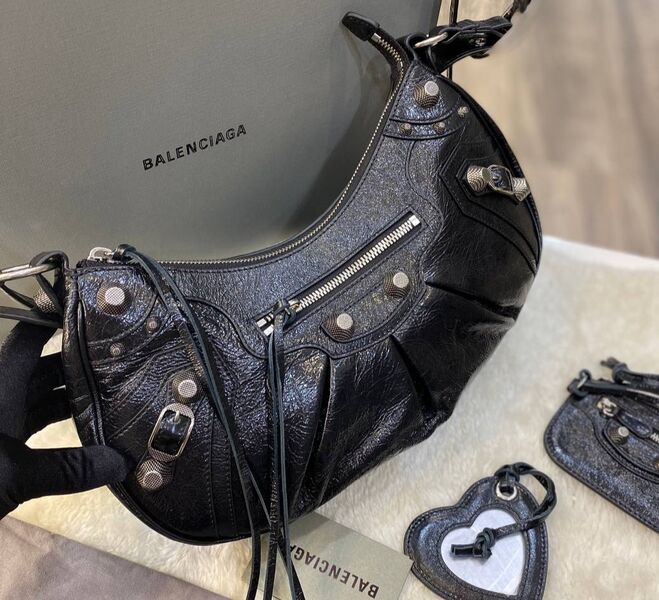 Сумка Balenciaga женский кожа черный 97051