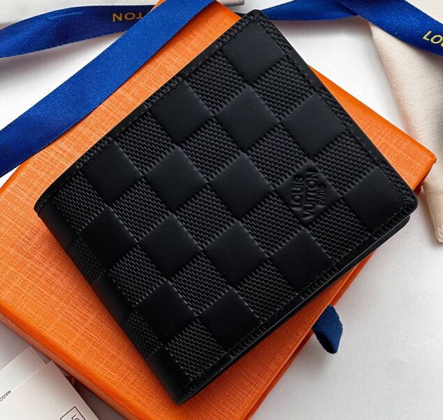 Мужской портмоне Louis Vuitton мужской кожа черный 173925