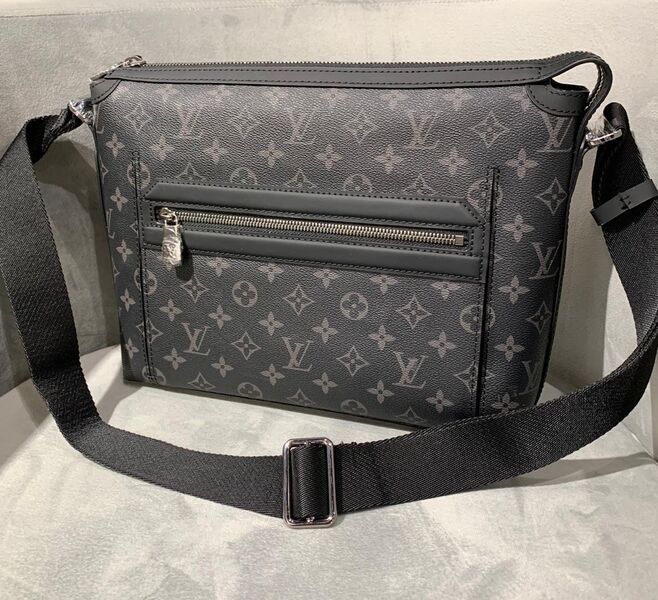 Мужская сумка мессенджер Louis Vuitton мужской канва графитовый 77901