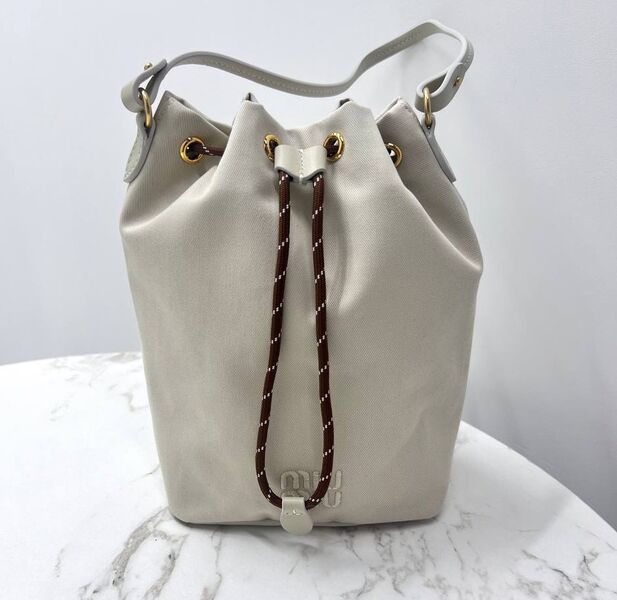 Сумка Miu Miu женский текстиль графитовый 194176