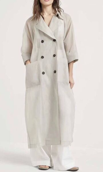 Плащ Brunello Cucinelli женский графитовый 156241