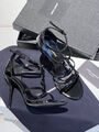 Босоножки Saint Laurent женский кожа черный 114311-7