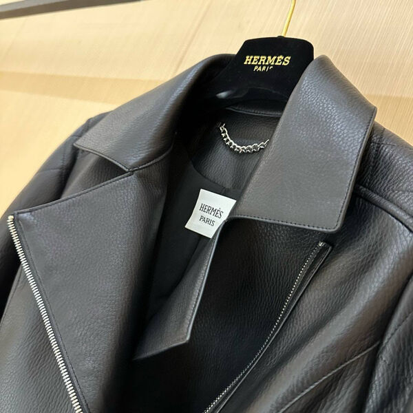 Куртка Hermès женский кожа черный 159551-2