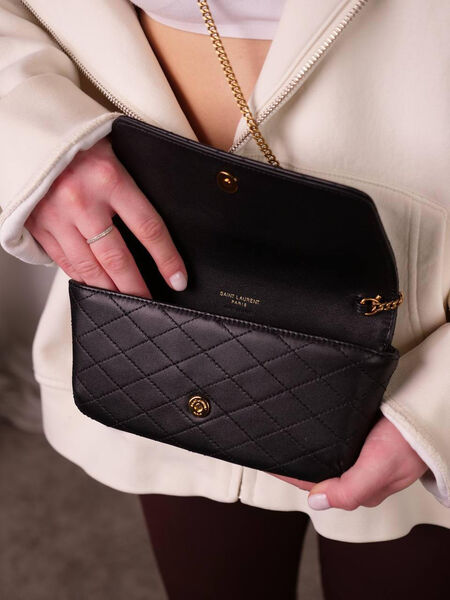Сумка Saint Laurent женский кожа черный 174314-4