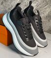 Мужские кроссовки Hermès мужской кожа swift черный,коричневый 173054