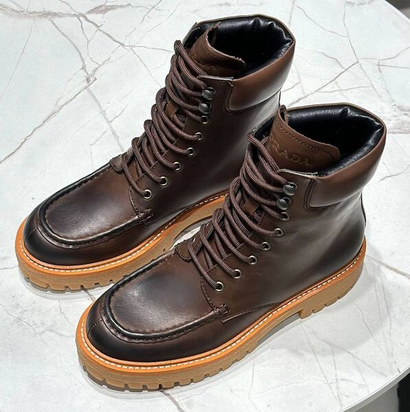 Ботинки Prada женский кожа 164568