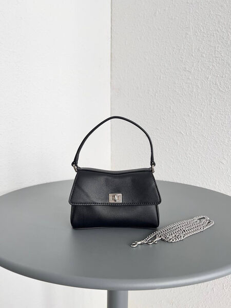 Сумка Balenciaga Nano женский кожа черный 182444-3