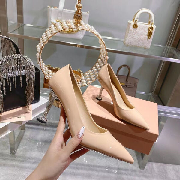 Туфли Miu Miu женский кожа бежевый 106927-4