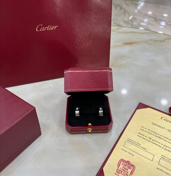 Серьги Cartier серебристый 175512