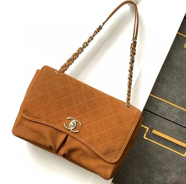 Сумка Chanel женский кожа бежевый 171793