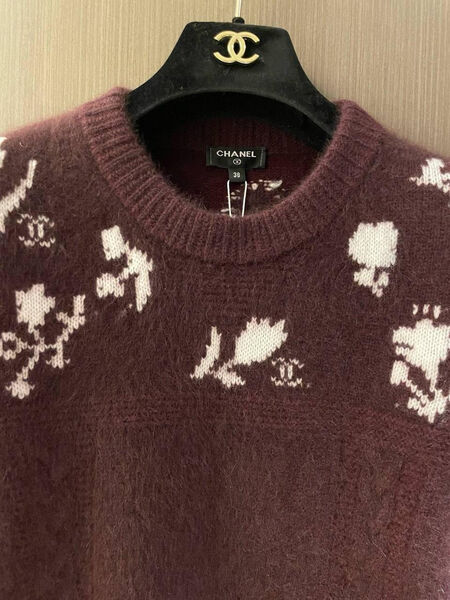 Свитер Chanel женский вязаная ткань 171291-4