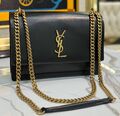 Сумка Saint Laurent Sunset Medium женский кожа черный 141997-1