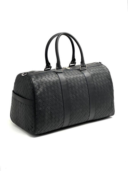 Дорожная сумка Bottega Veneta мужской кожа черный 19107-7
