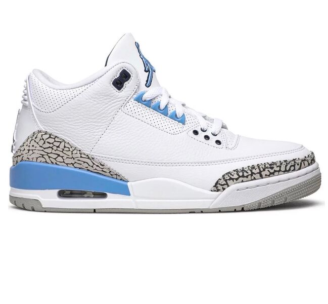 Мужские кроссовки Nike Air Jordan 3 мужской кожа белый 141025