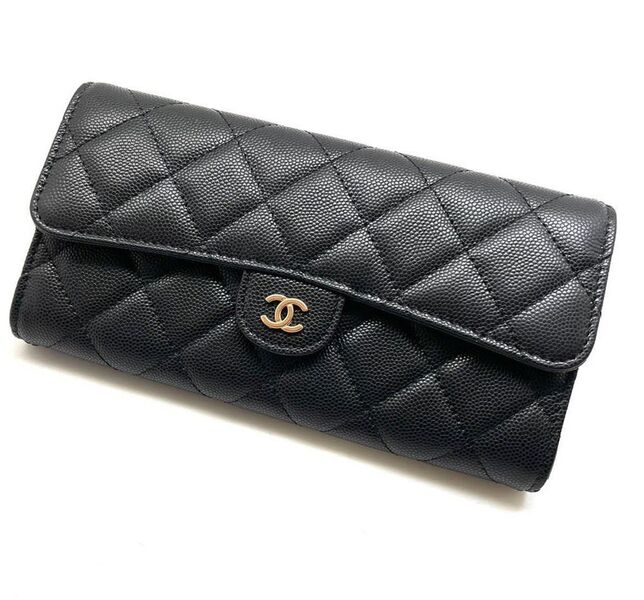 Кошелек Chanel женский кожа черный 101564