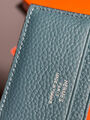 Мужской портмоне Hermès мужской кожа бирюзовый 154029-6