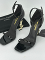 Босоножки Saint Laurent женский кожа черный 12737-3