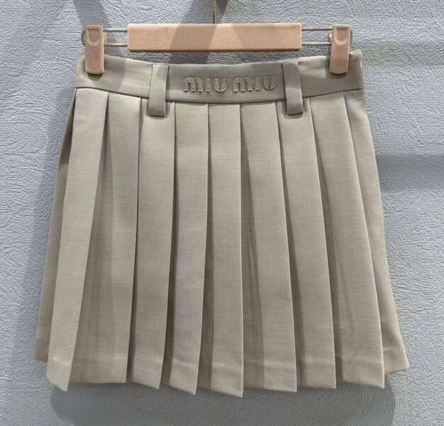Юбка Miu Miu женский бежевый 143253