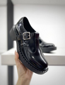 Дерби Prada женский кожа черный 16441-2