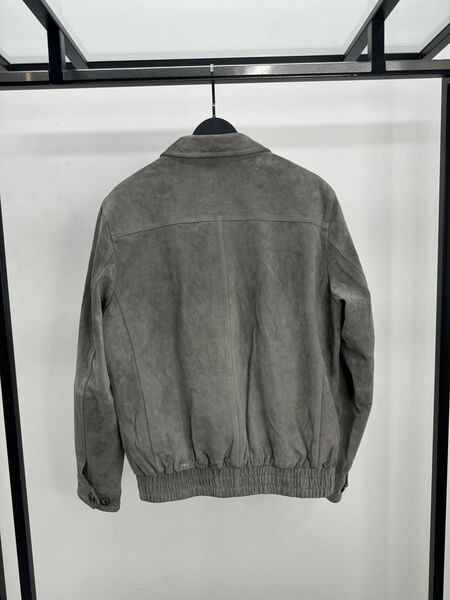 Мужская куртка Brunello Cucinelli мужской замша графитовый 195542-3