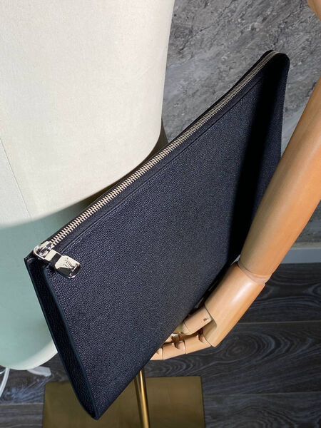 Мужская папка Louis Vuitton мужской кожа черный 173611-3