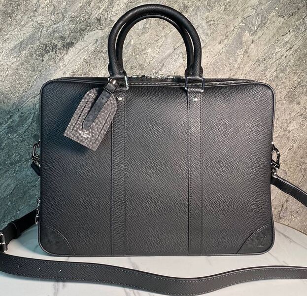 Мужской портфель Louis Vuitton мужской кожа черный 149944