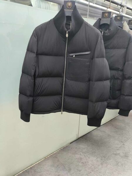 Мужской пуховик Hermès мужской черный 167820-14