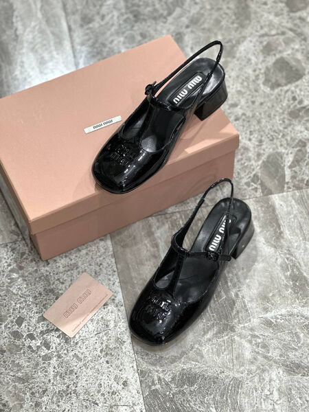 Туфли Miu Miu женский кожа черный 115019-2