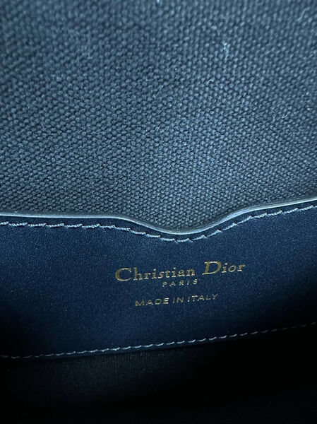 Сумка Christian Dior Bobby средняя женский жаккард dior oblique синий 74416-7