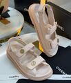 Сандалии Chanel женский кожа розовый 184629