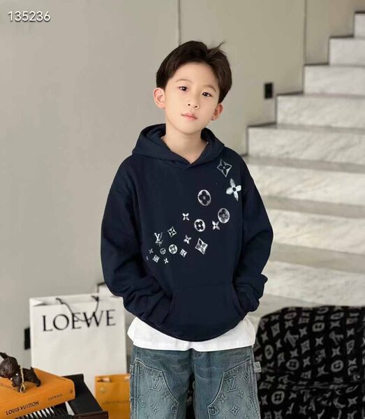 Детский худи Louis Vuitton синий 177609