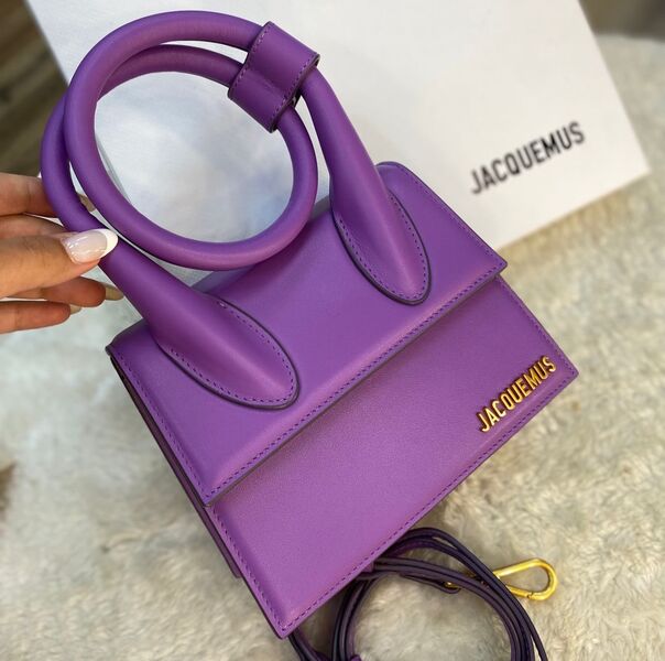 Сумка Jacquemus женский кожа фиолетовый 97225