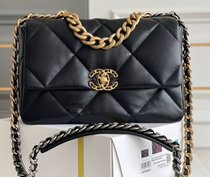 Сумка Chanel женский кожа черный 171804
