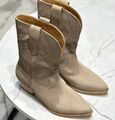 Сапоги Golden Goose женский замша бежевый 167225-1