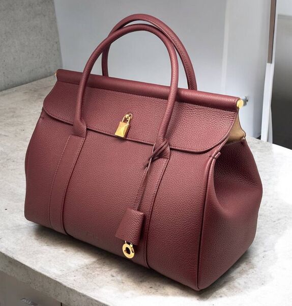Сумка Loro Piana женский кожа бордовый 159480