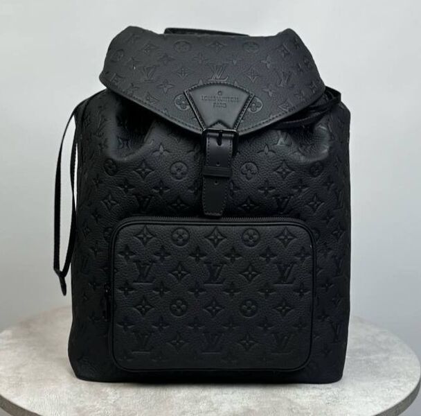 Мужской рюкзак Louis Vuitton мужской кожа черный 173009