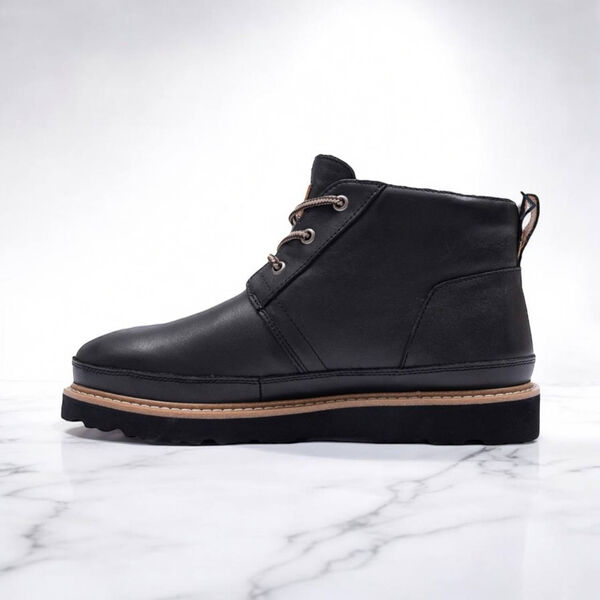 Мужские угги Ugg Mens Neumel мужской кожа черный 163618-3